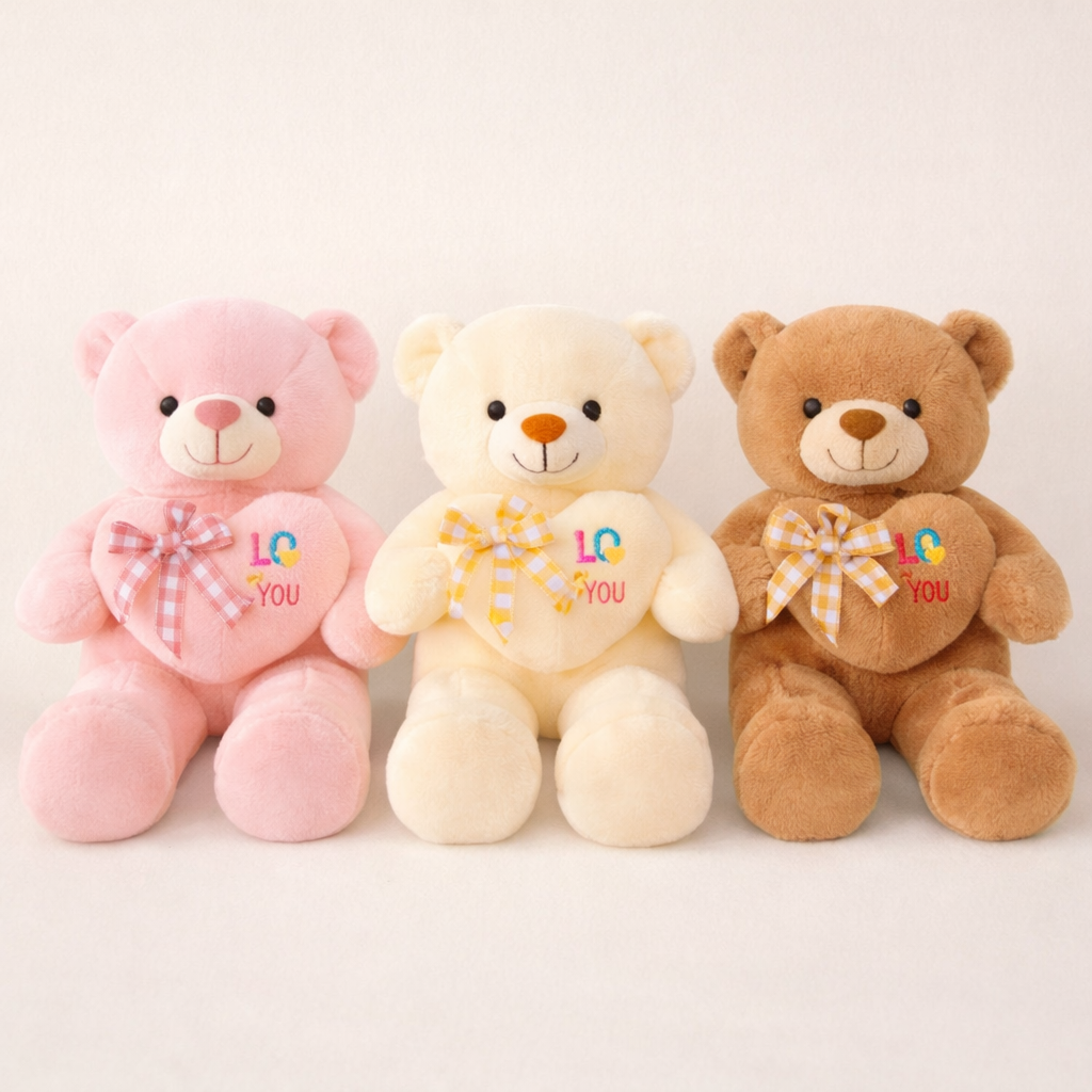 ours en peluche avec coeur