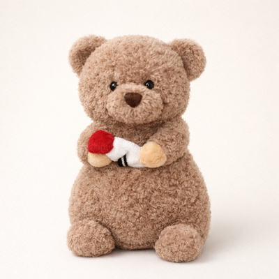 Ours en Peluche avec Fleurs