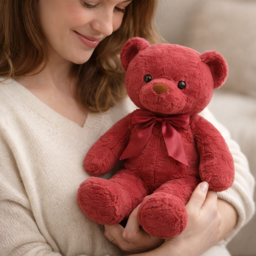 Ours en Peluche Rouge - vue 3