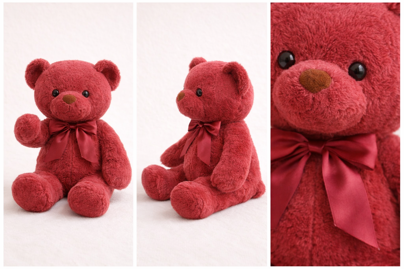 Ours en Peluche Rouge - vue 2