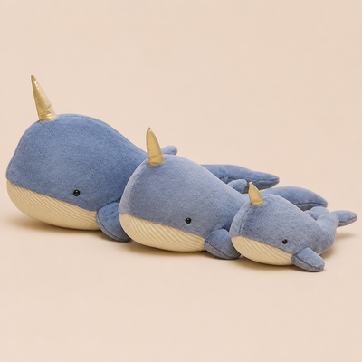 Peluche Baleine Licorne
