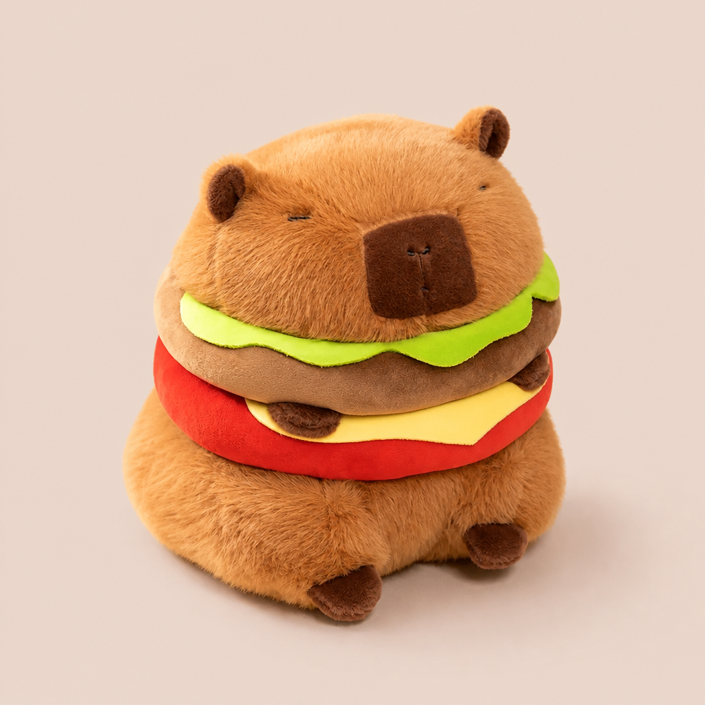 Peluche Capybara - Hamburger