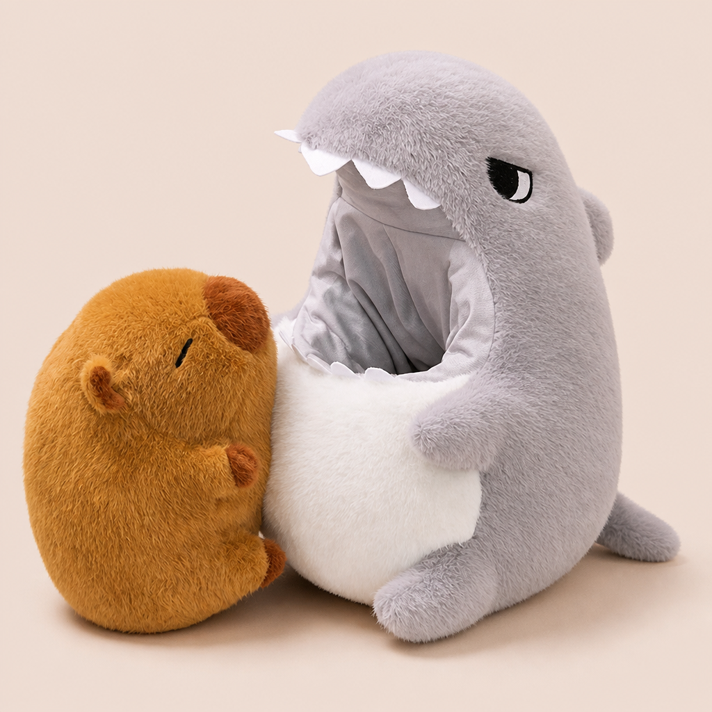 Peluche Capybara Requin