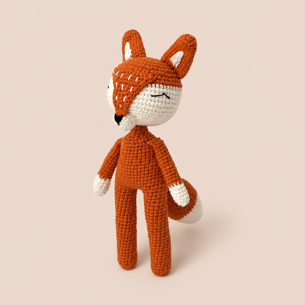 Peluche Crochet Renard Mignon