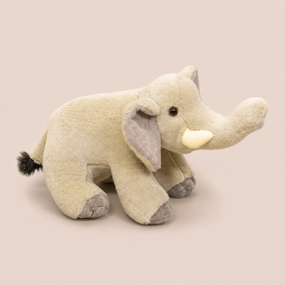 Peluche Éléphant Gris 35 Cm