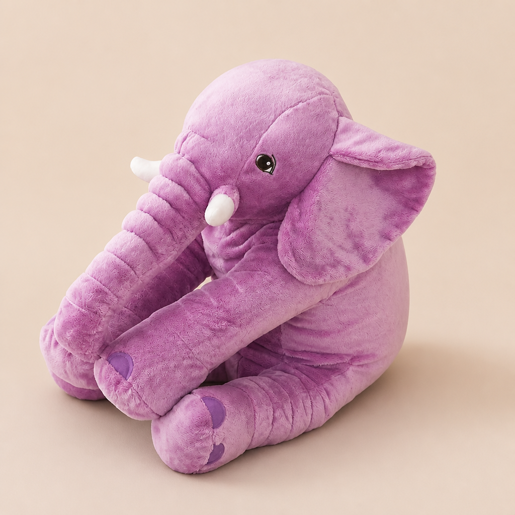 Peluche Éléphant Violet