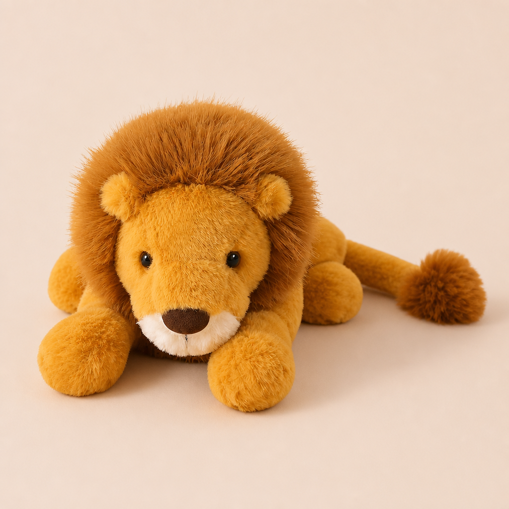Peluche Lion Géant Couché