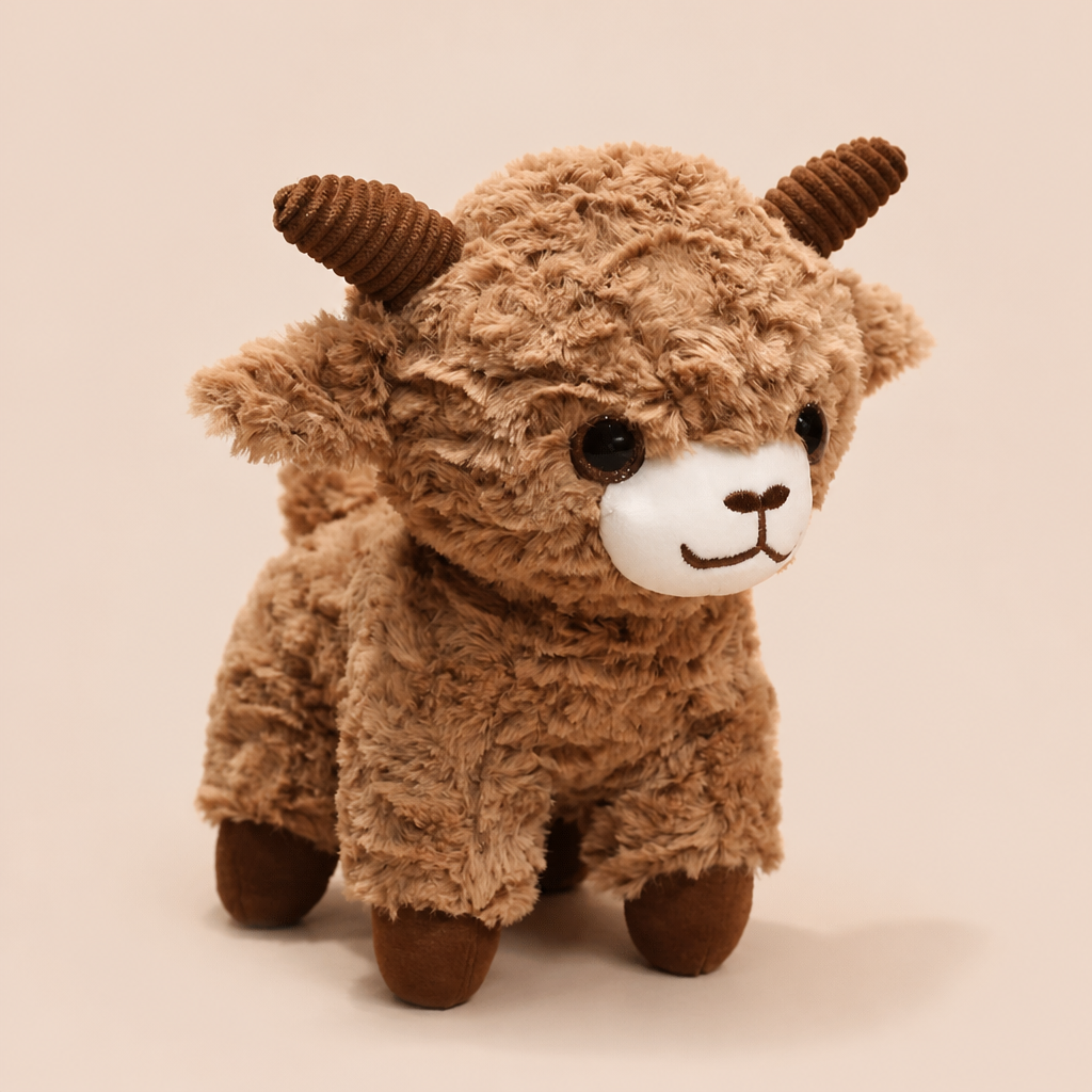 Peluche Mouton Petite Cornes - 25 Cm