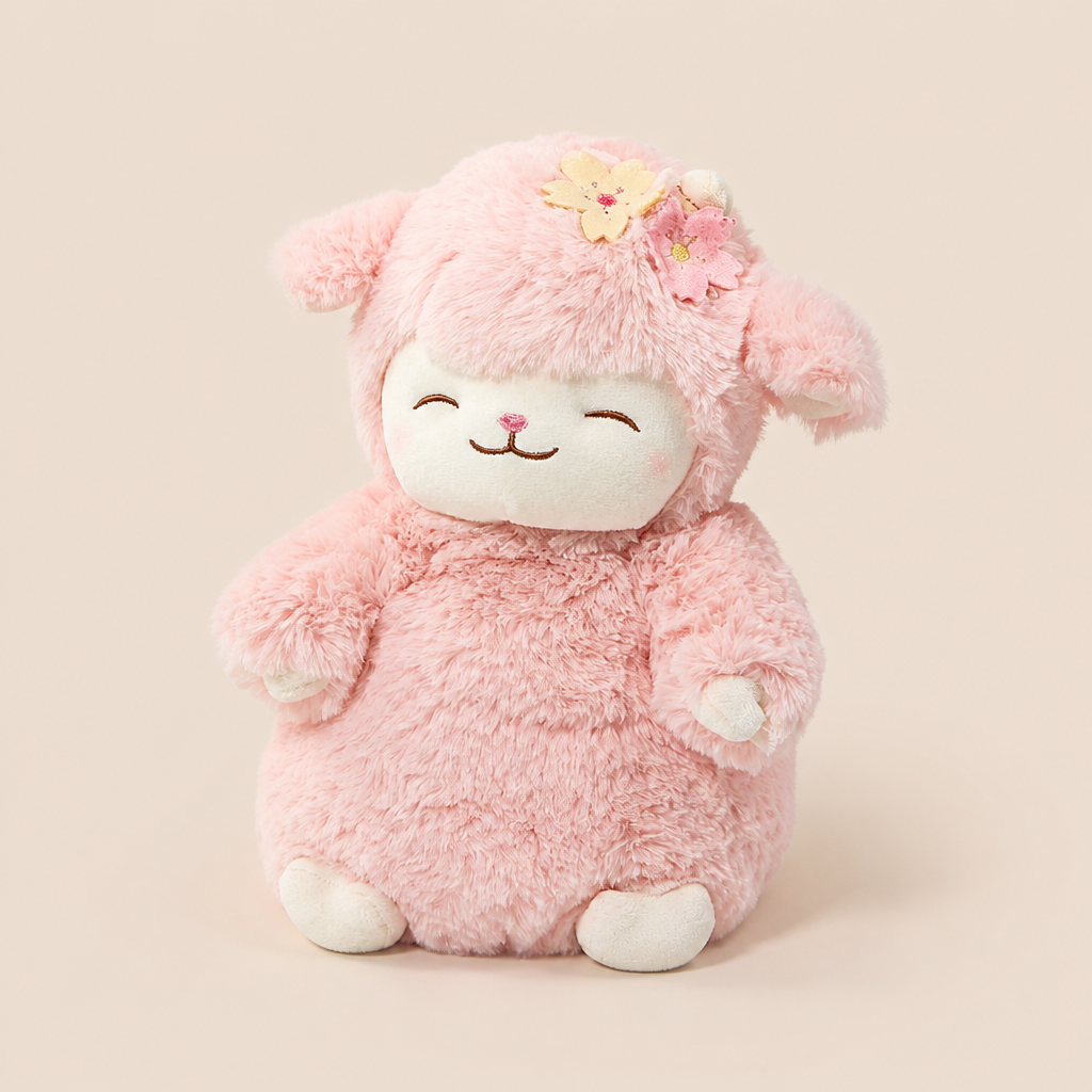 Peluche Mouton Rose
