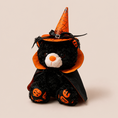 Peluche Ours Noir Halloween