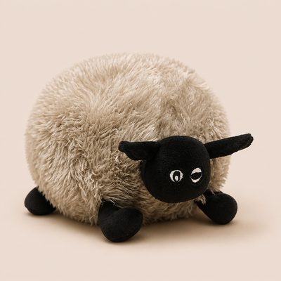 Peluche Petit Mouton Boule Gris