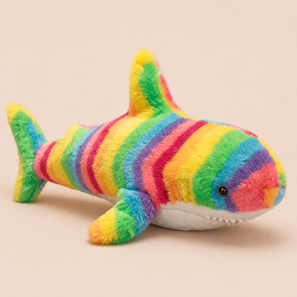 Peluche Requin Arc en Ciel - 40cm