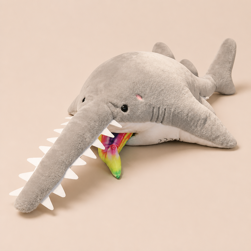 Peluche Requin Scie Géant