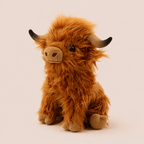 Peluche Vache Highland Réaliste