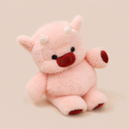 Peluche Vache Rose