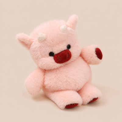 Peluche Vache Rose