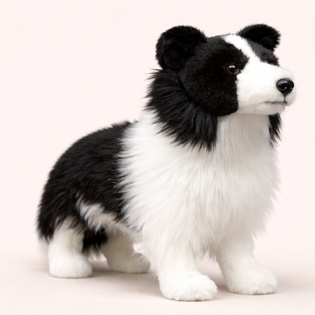 Peluche Border Collie Noir