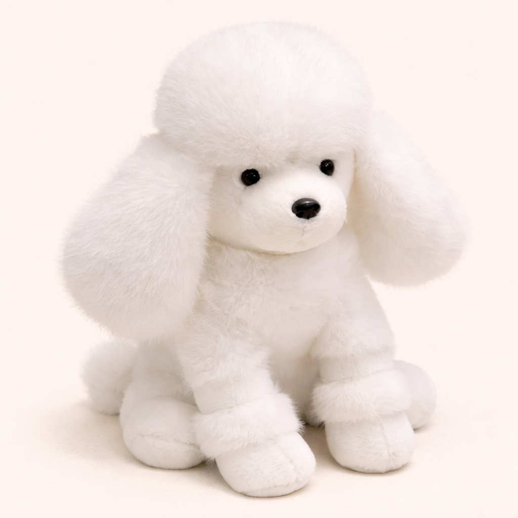 Peluche Caniche Blanc