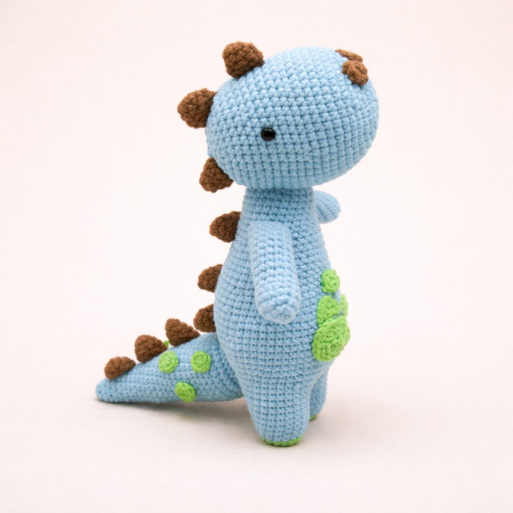 Peluche Crochet Dinosaure