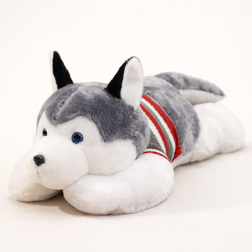 Peluche Geante Chien Husky