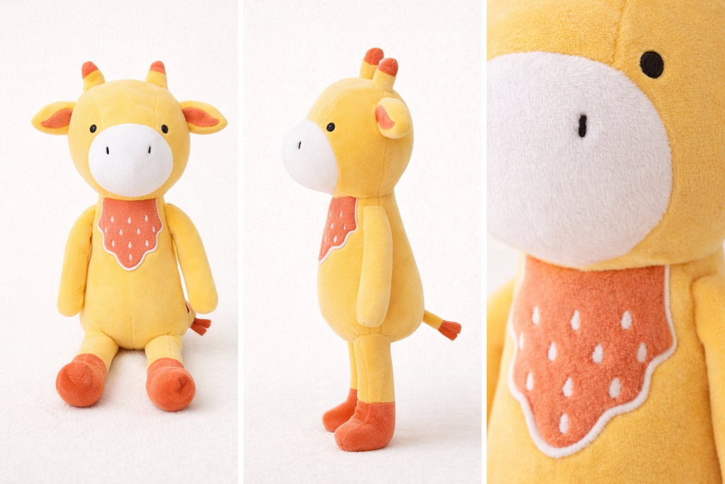 Peluche Girafe Jaune Bebe - vue 3