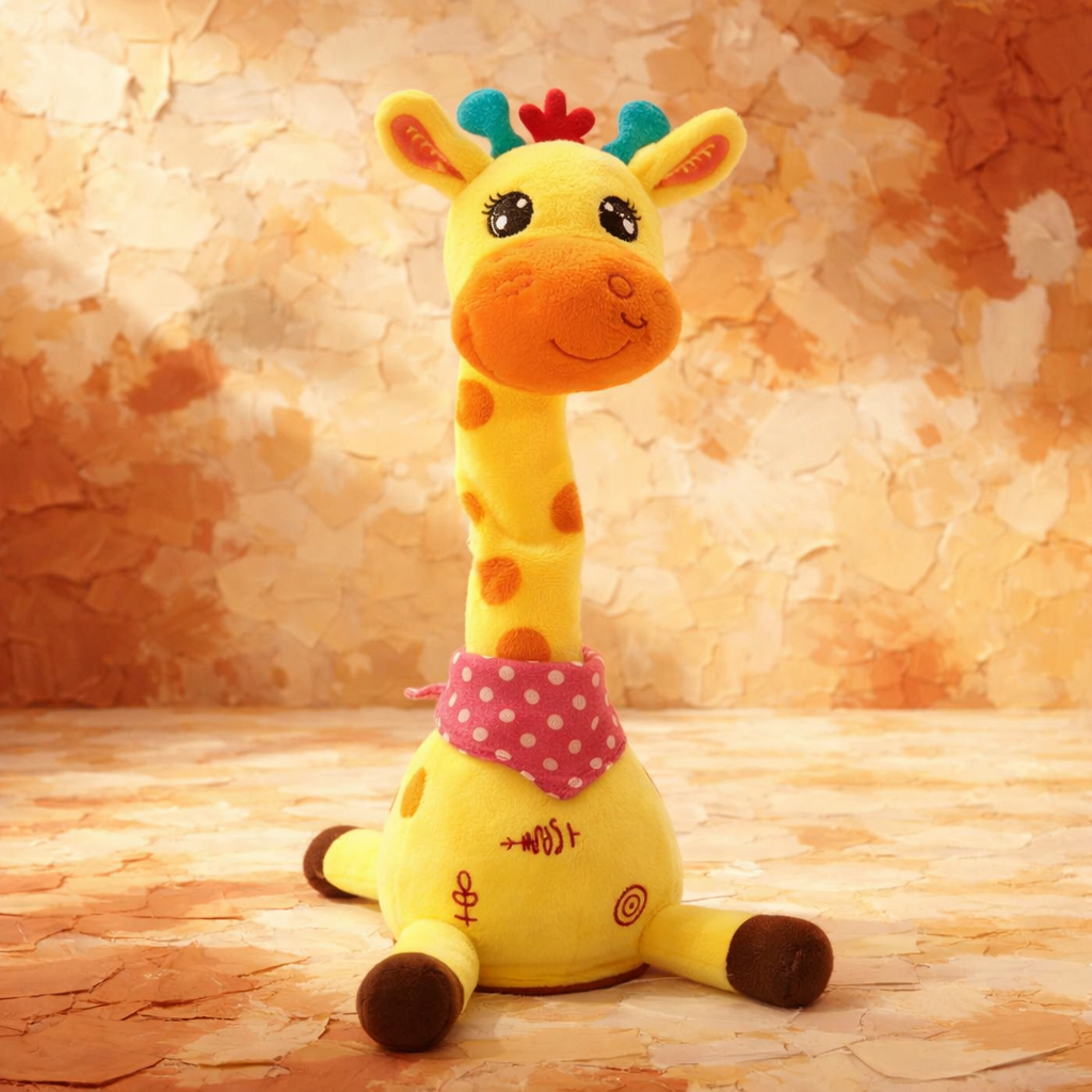 peluche girafe qui chante