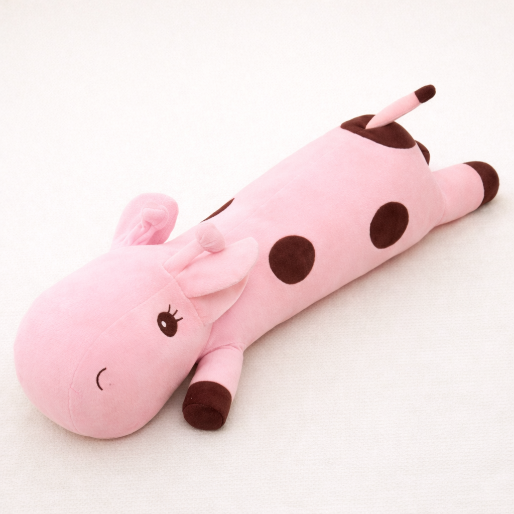 Peluche Girafe Rose