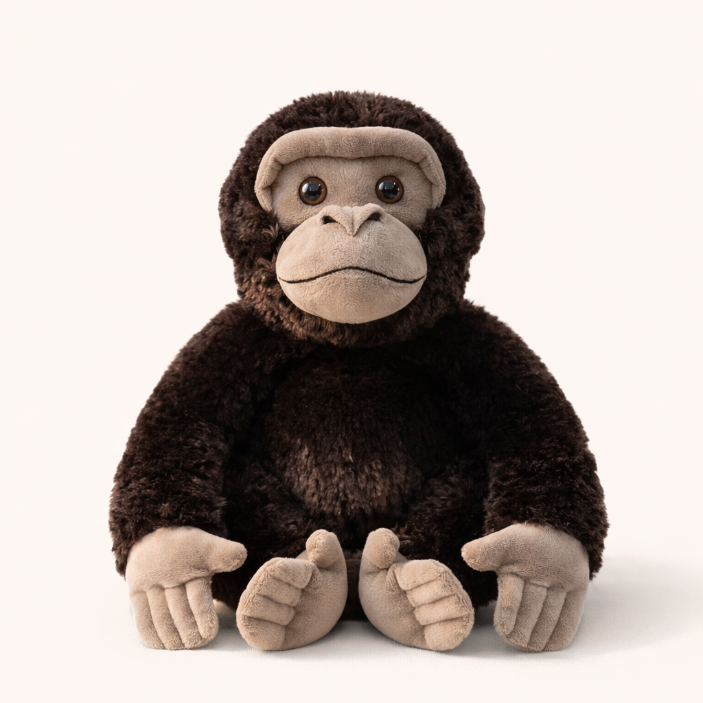 Peluche Gorille Dos Argenté