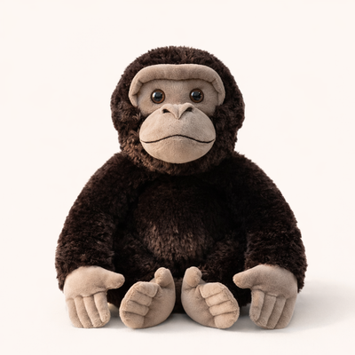 Peluche Gorille Dos Argenté