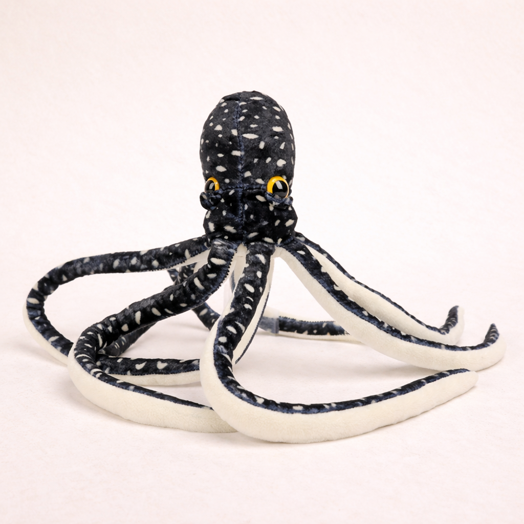 Peluche Grande Pieuvre Noir