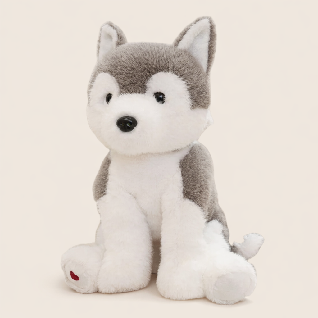 Peluche Husky Blanc