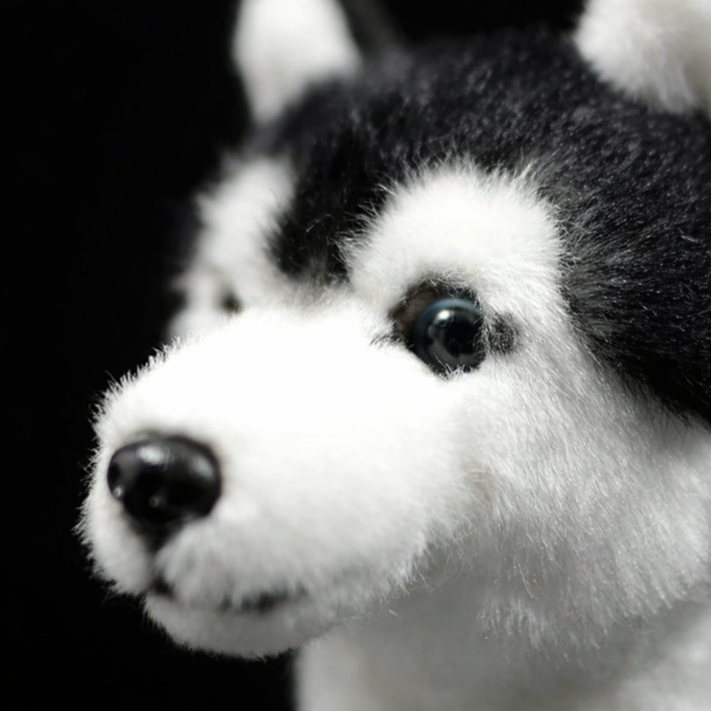 Peluche Husky Realiste - vue 2