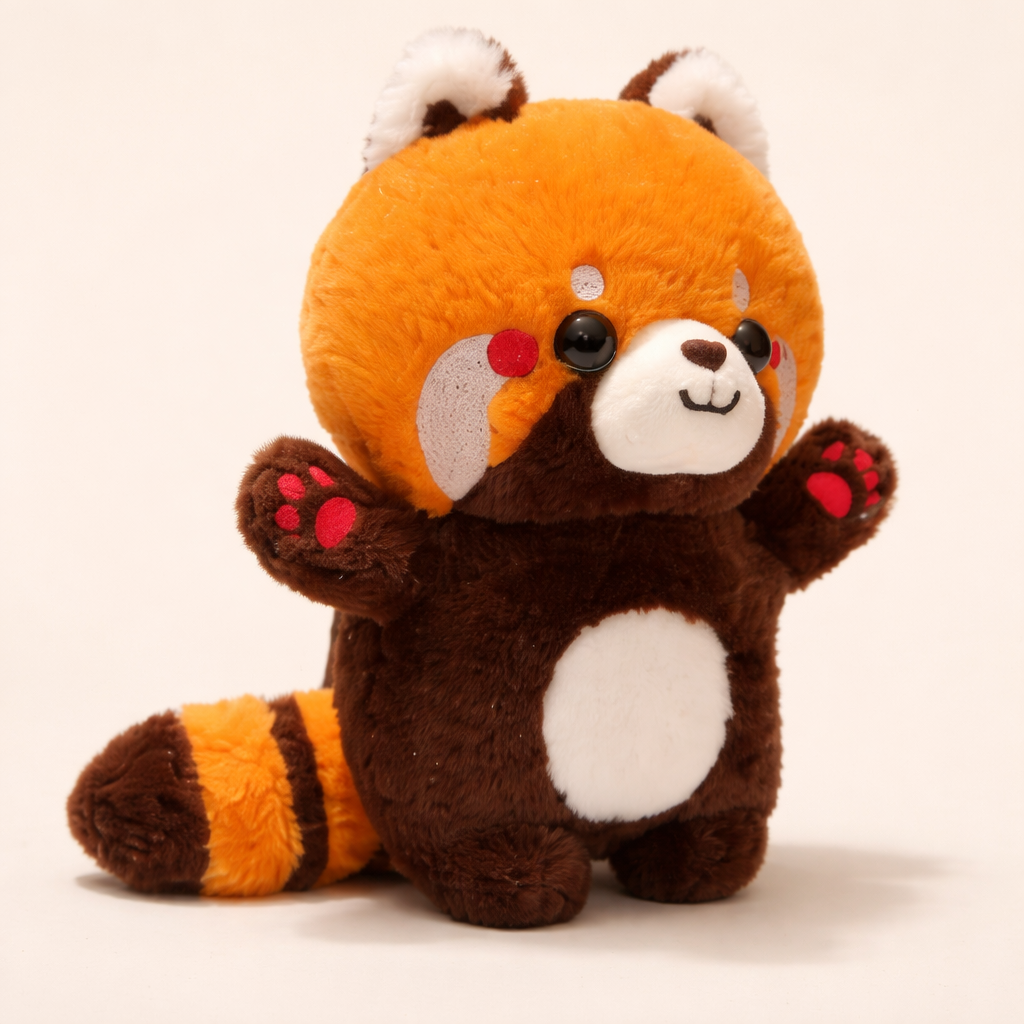 Peluche Panda Roux Déguisé