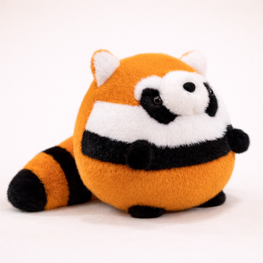 Peluche Panda Roux Rond