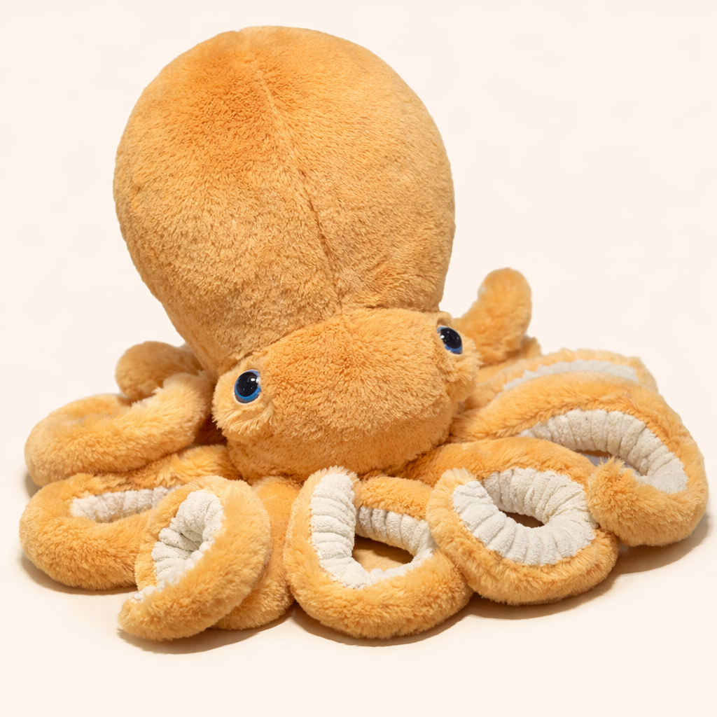Peluche Pieuvre Orange