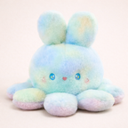 Peluche Pieuvre Reversible Multicolore