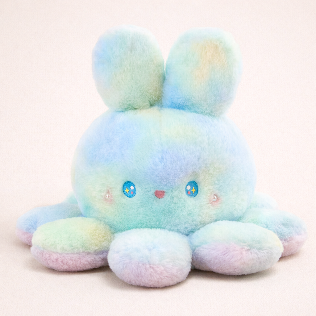 Peluche Pieuvre Reversible Multicolore