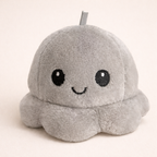 Peluche Pieuvre Reversible Noir