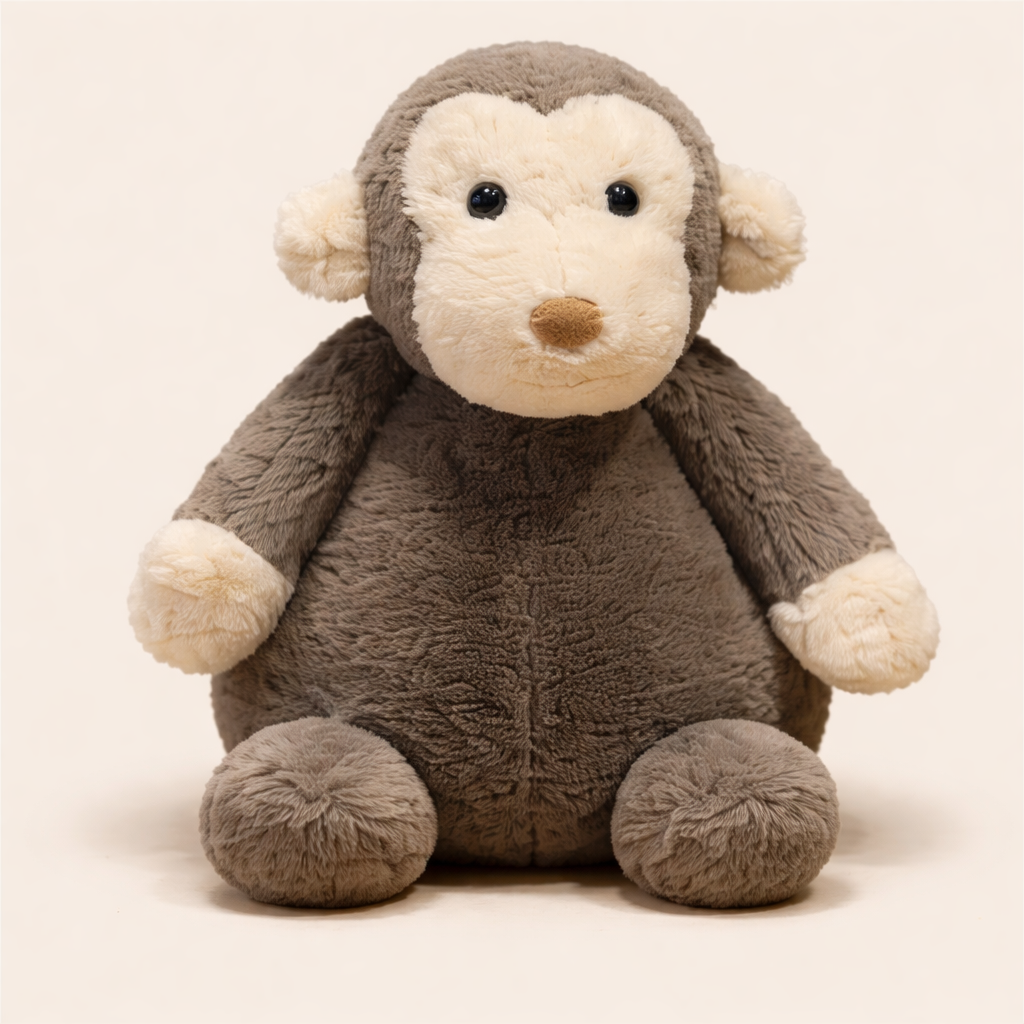 Peluche Singe Gris