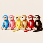 Peluche Singe Multicolore