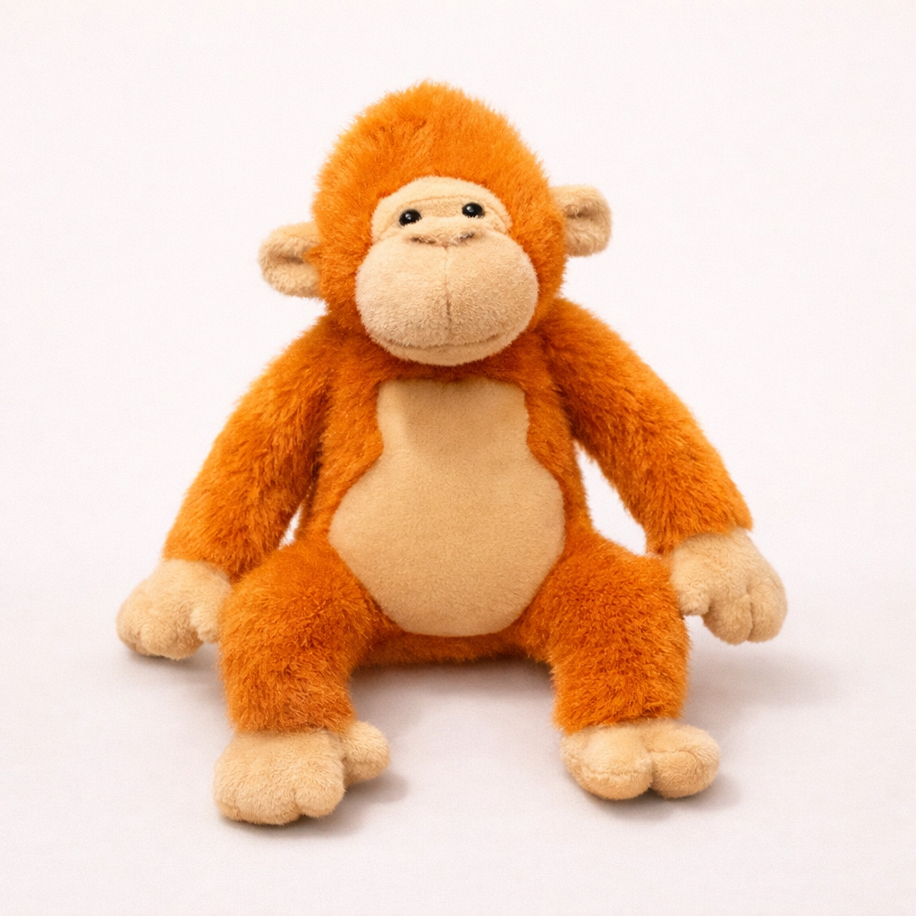 Peluche Singe Orange