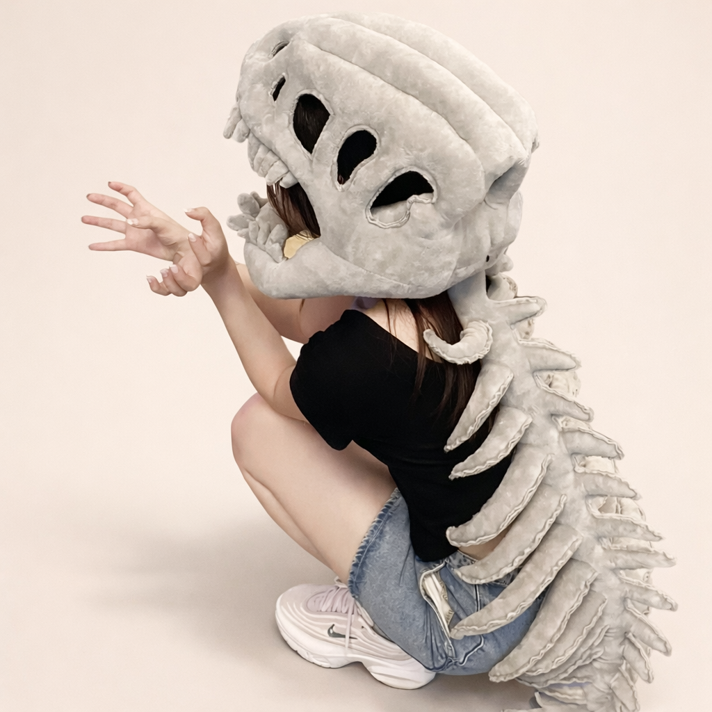 Peluche Squelette Dinosaure