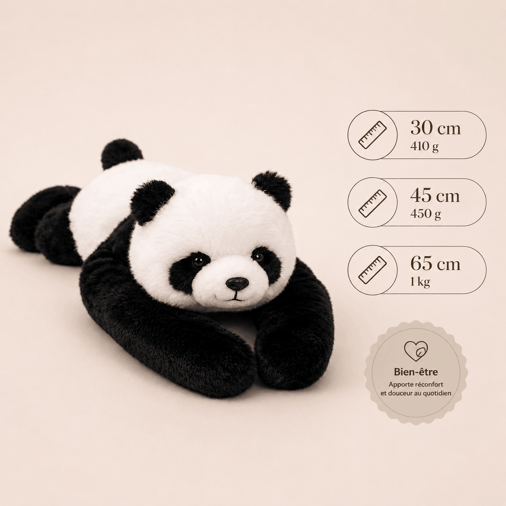 peluche lestee panda caracteristiques