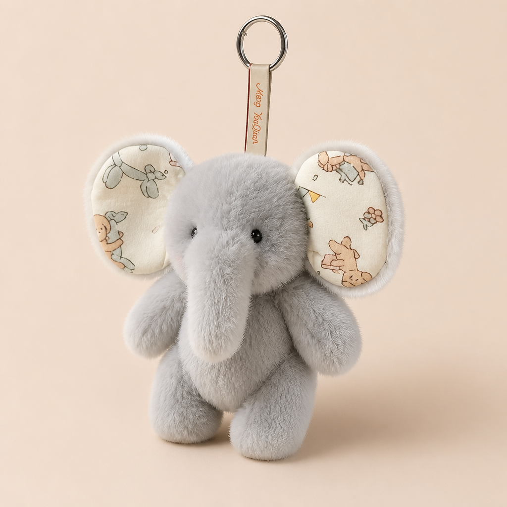 Pendentif Doudou Éléphant