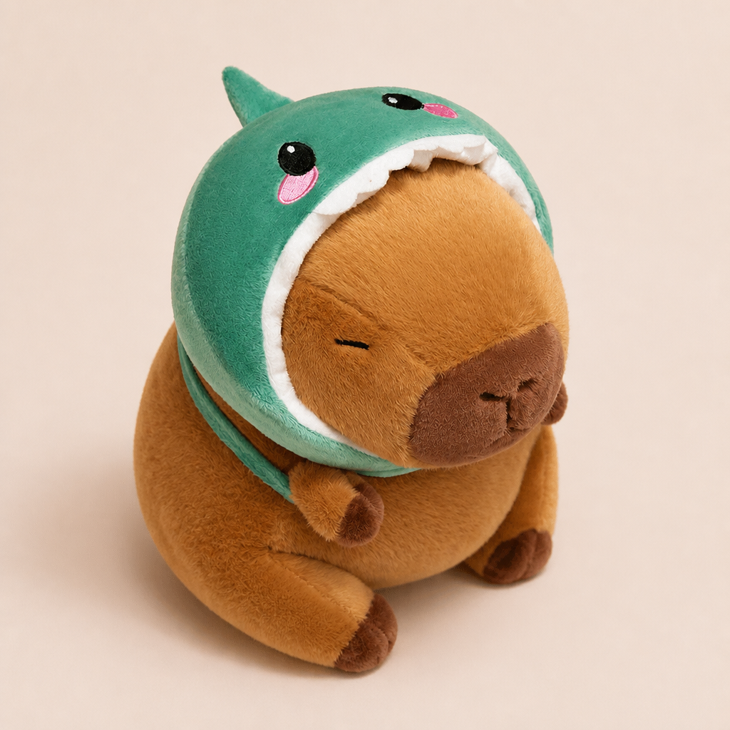 Petit Doudou Capybara - Bonnet Dino