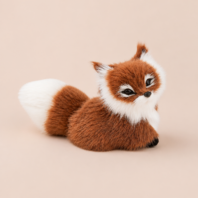 Petit Renard Marron en Peluche