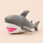 Petit Requin en Peluche Gris