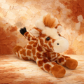 petite peluche girafe