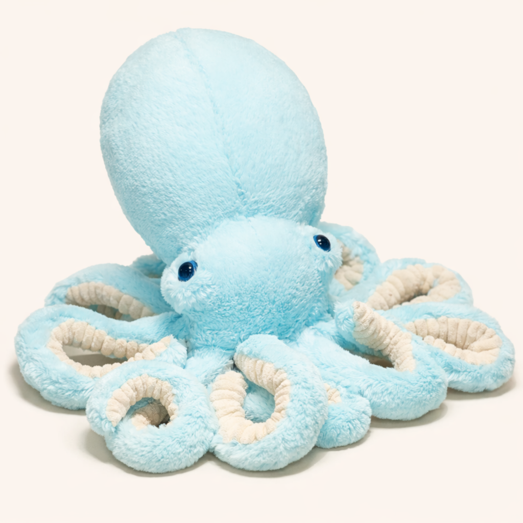 Pieuvre Peluche Bleu