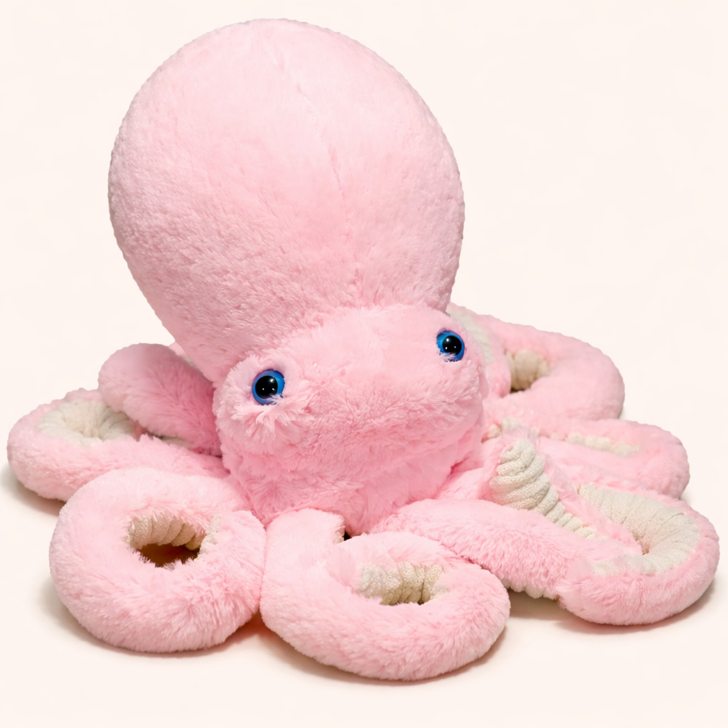 Pieuvre Rose Peluche